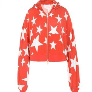 BNWT Selkie red star pillow jacket zip up size small